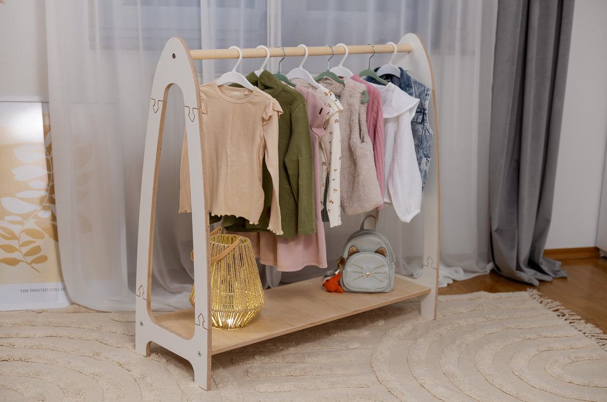 Arched Clothing Rack For Children - Large White