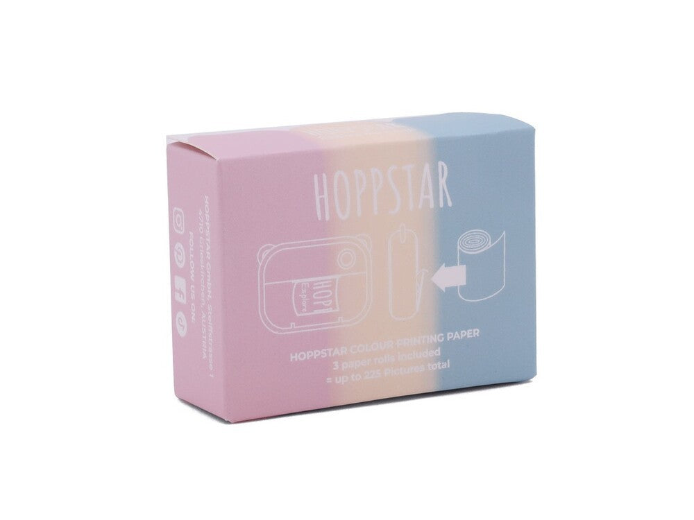 Hoppstar 3x Papírtekercs - Színes