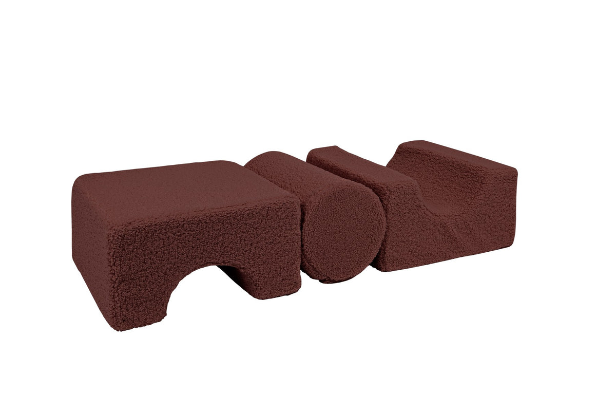 MeowBaby® Bearly Shape Set with 3 Elements - Brown