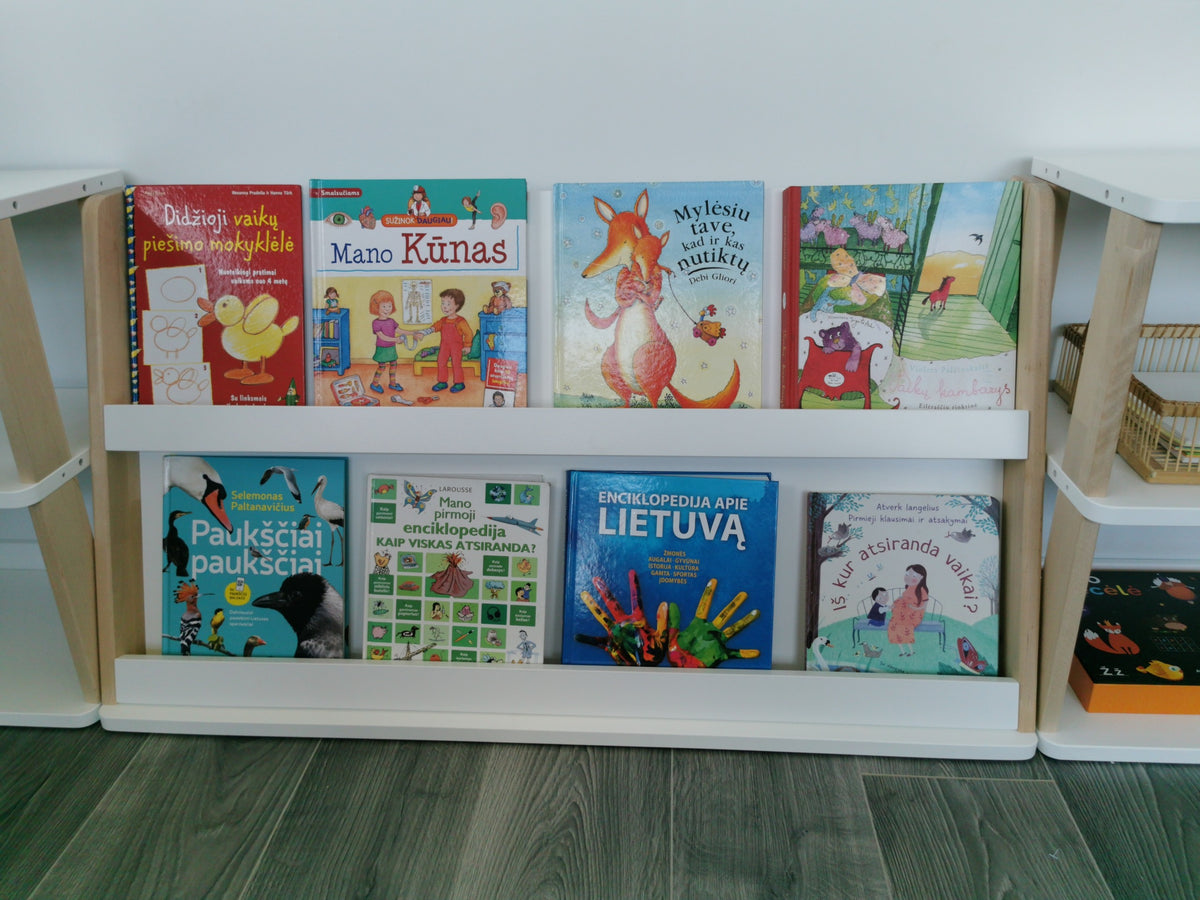 Moduláris Montessori Könyvespolc - 2 Polcos
