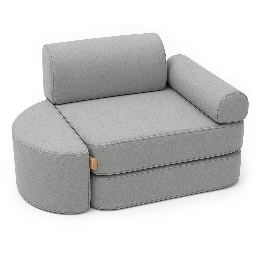 Small Indoor/Outdoor Outzy Pocket Sofa For Children - Fog Gray