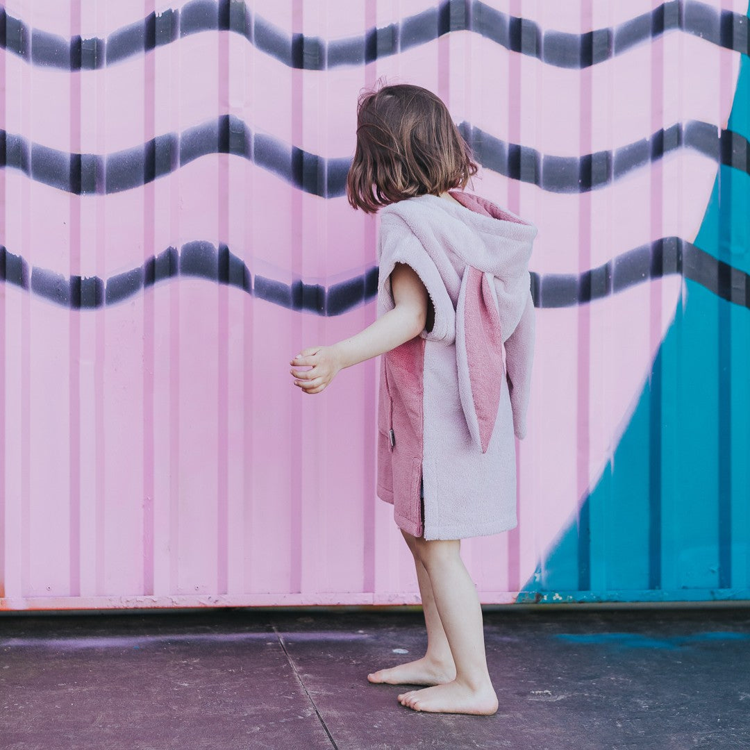 Surfbunny Gyerek Fürdőponcsó - Rózsaszín