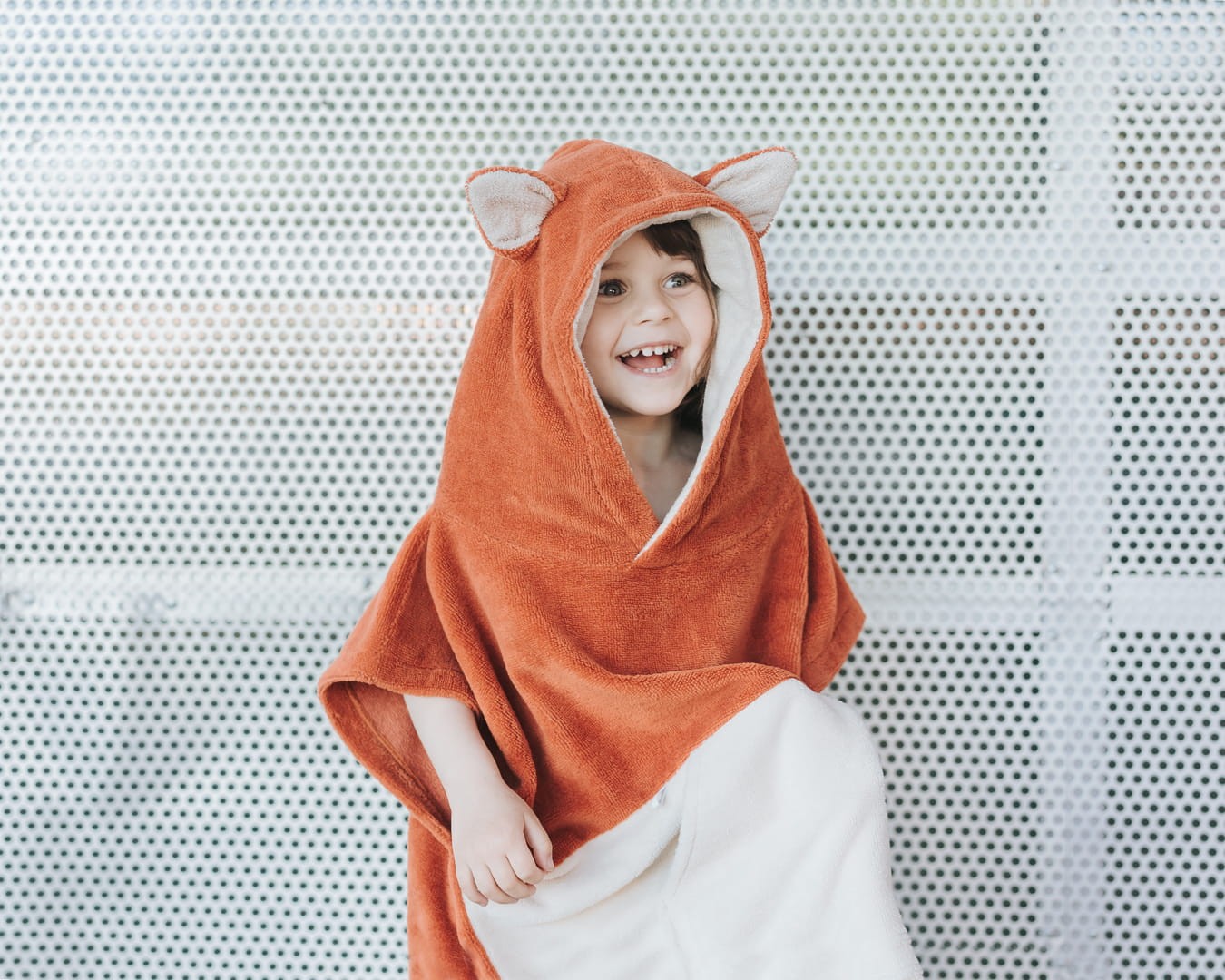 Surffoxy Gyerek Fürdőponcsó - Narancssárga
